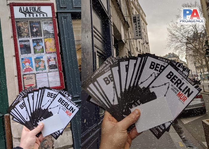 Distribution flyers Berlin, de l'autre côté du mur ProAgence Ile de France